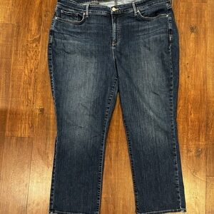 NYDJ Marilyn Straight Jeans Women's 20W High Rise Blue Lift Tuck Technology
